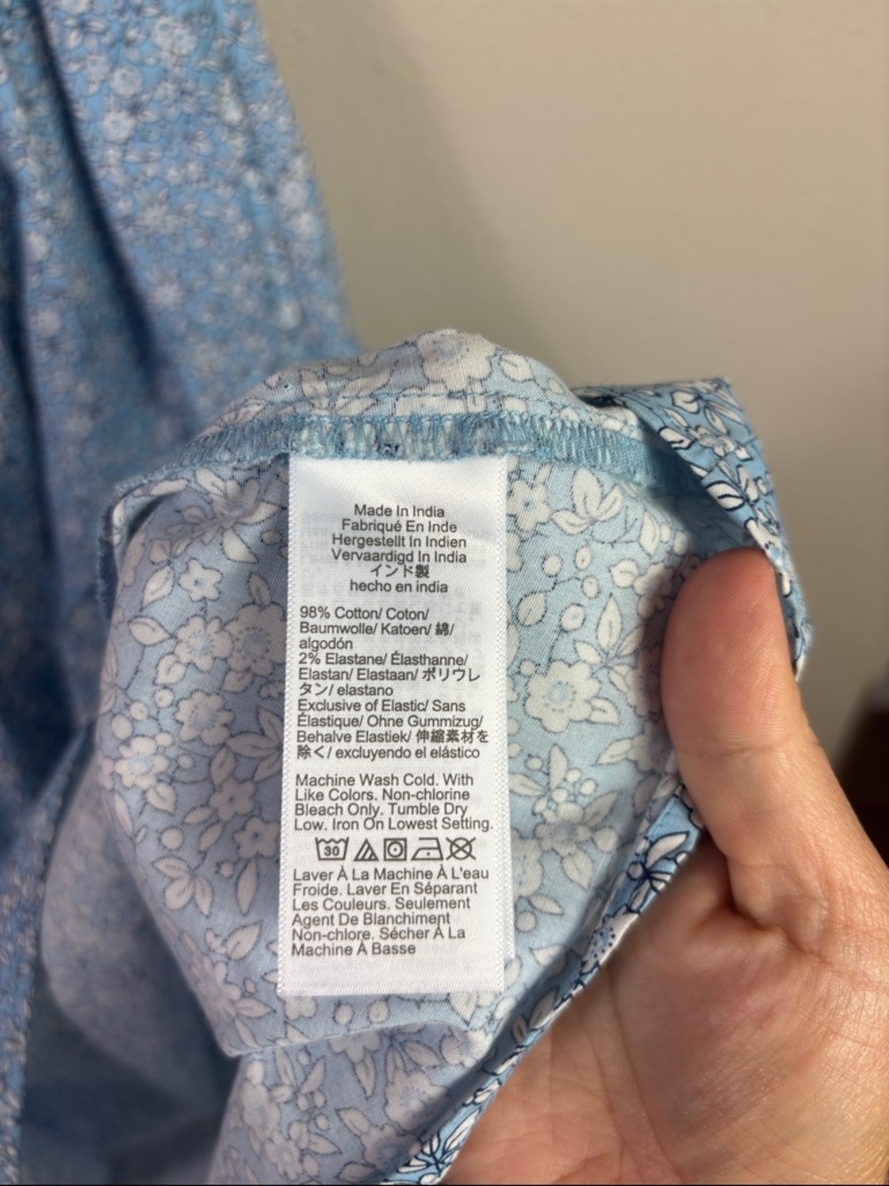 NWT J. Crew Printed collared midi floral dress in daydream blue ivory size 6 - Picture 8 of 11